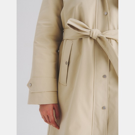 Aigle This Season's Must-have Waterproof Trench Coats Women Beige ZA-60827